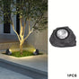 Solar Rock Spotlight Outdoor Waterproof Sensor LED Garden Landscape Tree Floodlight Lawn Decorative Light.*Black warm light