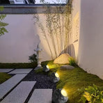 Solar Rock Spotlight Outdoor Waterproof Sensor LED Garden Landscape Tree Floodlight Lawn Decorative Light.*Black and white light
