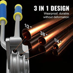 Multifunctional Manual Tube Bender, 0-180° Precision Bending, Compatible with Three Pipe Diameters, Effortless and Easy to Operate