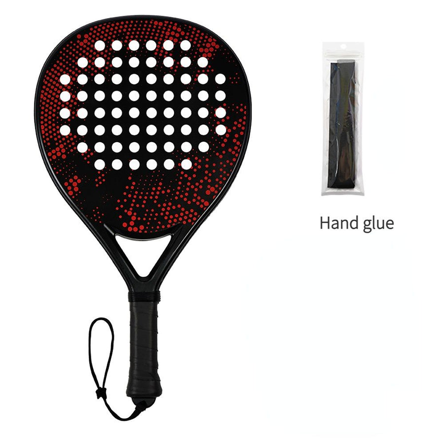 Padel Racket Carbon Fiber Lightweight Control EVA Core | Comfort Grip for Beginner & Intermediate Players（Blue-black line single shot）
