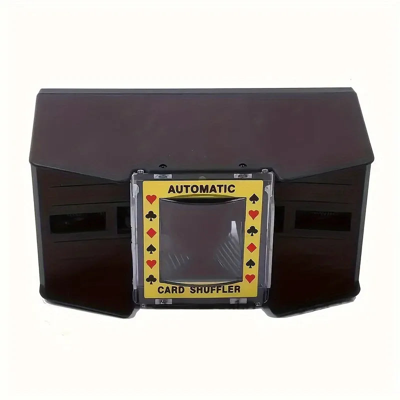 Automatic Card Shuffler, Transparent Plastic One-Touch Shuffling, Family Game & Poker Essential, Ages 14+