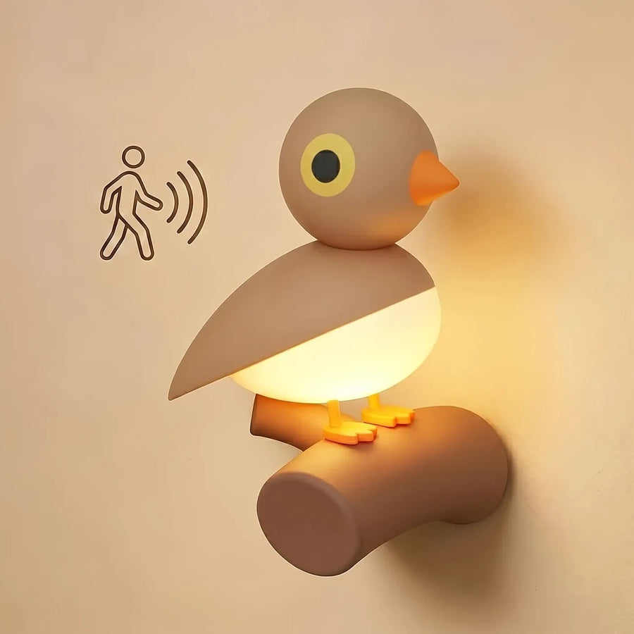 Lucky Bird Motion Sensor Night Light, PIR + Light Dual Control, 7m Range, Magnetic Wall Mount, 800mAh Rechargeable, Soft Warm White.(brown)