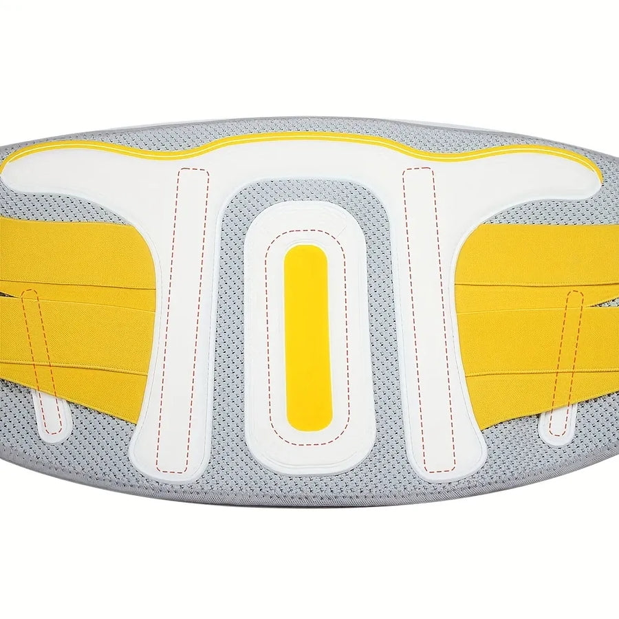 Breathable Mesh Lumbar Support Belt with Steel Plate, High-Viscosity Hook & Loop, Multi-Scene Use.Size: XXXL