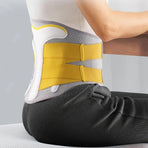 Breathable Mesh Lumbar Support Belt with Steel Plate, High-Viscosity Hook & Loop, Multi-Scene Use.Size: XXXL