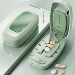 Rectangular Pill Cutter | Three Colors Available, Multi-Size Cutting, Travel-Friendly First Choice./Dark grey