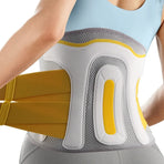Breathable Mesh Lumbar Support Belt with Steel Plate, High-Viscosity Hook & Loop, Multi-Scene Use.Size: M
