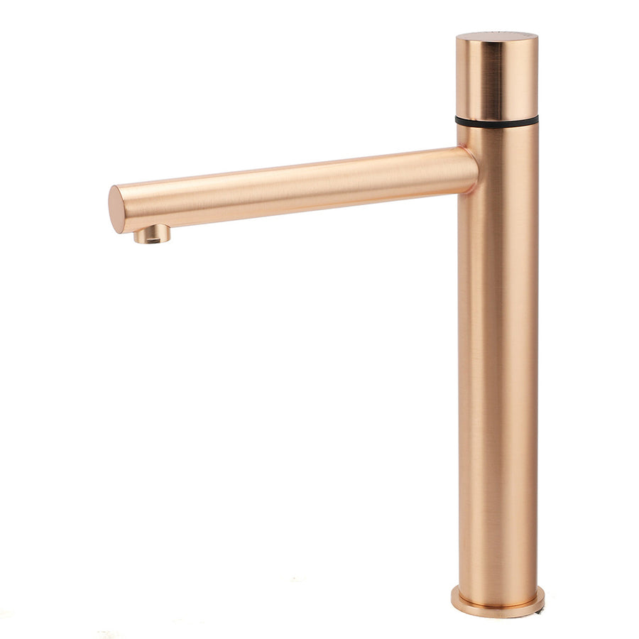 WELS 6L/min Rose Gold Bathroom Basin Mixer Vanity Sink Bubble Faucet Tap Laundry