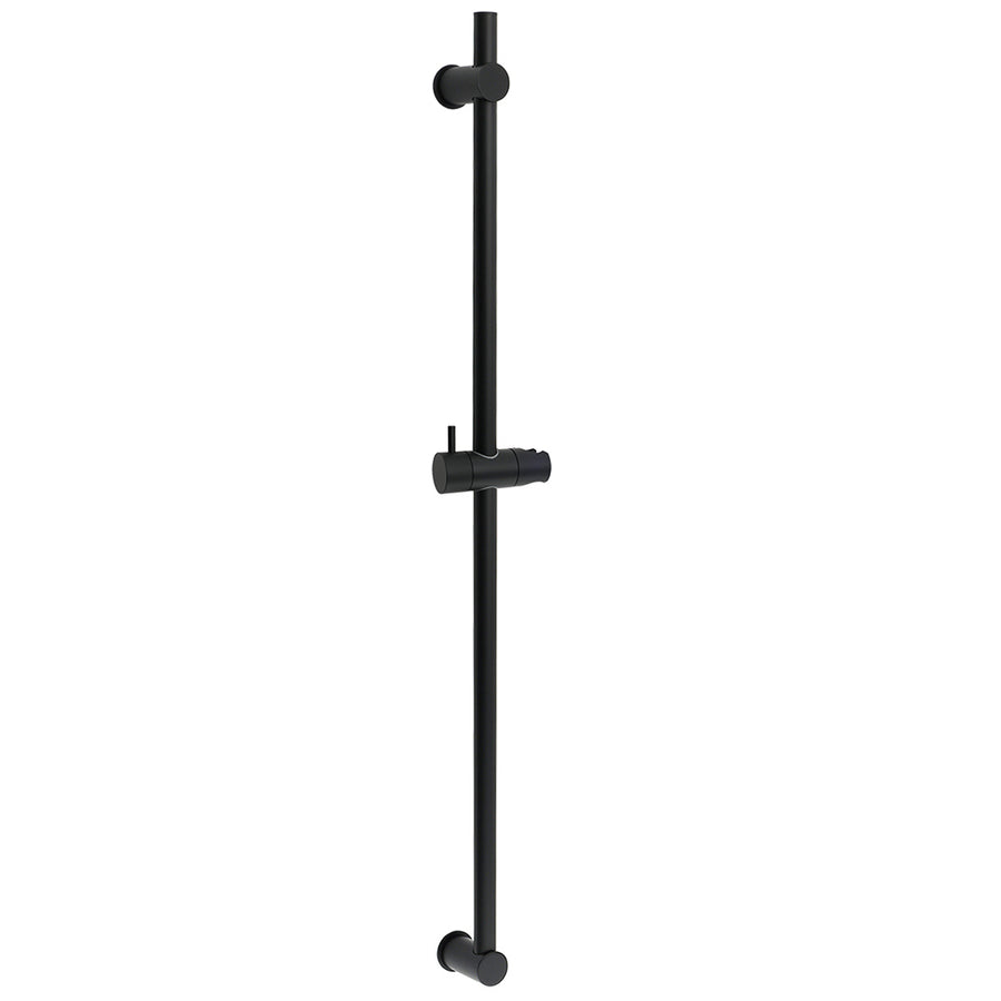 Matt Black Solid Brass 850mm Long Sliding Rail Bar Swivel Handheld Shower Holder