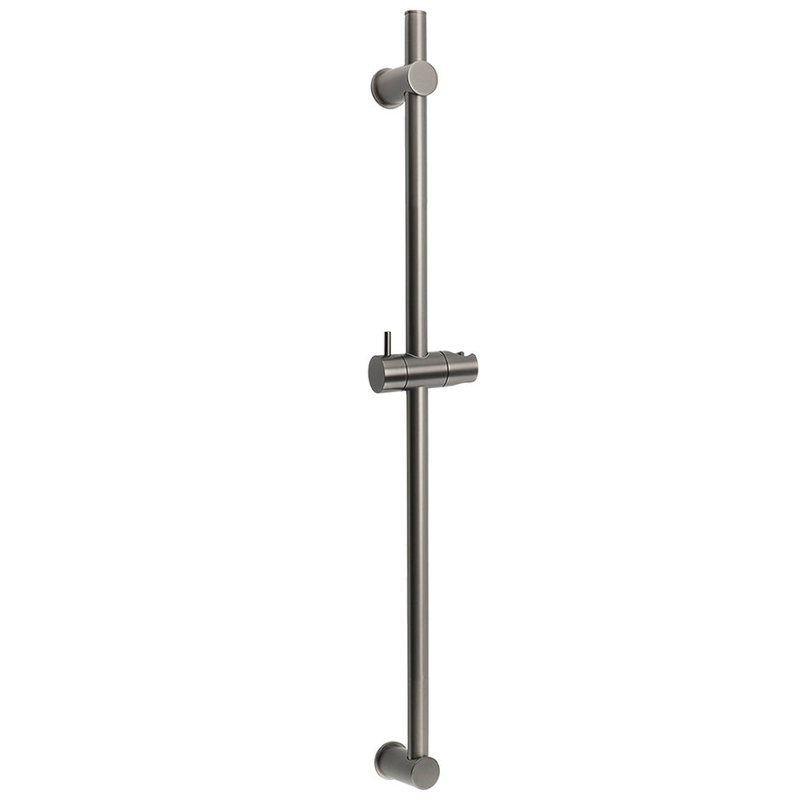Gun Metal Grey Brass 850mm Long Sliding Rail Bar Swivel Handheld Shower Holder Bracket