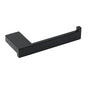 Matt Black Square Cubic Toilet Paper Roll Tissue Roll Holder Rack Wall Hook Kit