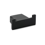 Matt Black Square Robe Hook Clothes Towel Holder Bathroom Wall Hanger Accessory