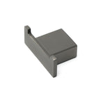 Gun Metal Square Robe Hook Clothes Towel Rack Holder Wall Mounted Double Hanger