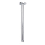 WELS Chrome Large 16" Round Rain Shower Head 300mm Ceiling Dropper Extension Arm Set