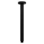 Matt Black Round 16" Extra Large Rain Shower Head 300mm Ceiling Dropper Arm Set