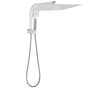 WELS Square Twin Shower Head Chrome 16" Large 3 Mode Handheld Diverter Wall Arm Set