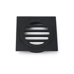 Matt Black Stainless Steel 85x85mm Small Square Shower Grate Floor Drain 72mm Outlet