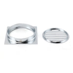 Chrome Stainless Steel 110mm Small Square Shower Grate Floor Drain 95mm Outlet
