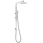 Bathroom Round 8" Rain Shower Head Single Mode Brass Handheld Spray Rail Arm Set