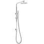 Bathroom Round 8" Rain Shower Head Single Mode Brass Handheld Spray Rail Arm Set