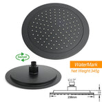 Matt Black 2in1 Round 9" Rainfall Shower Head & 3 Modes Handheld Silde Rail Set