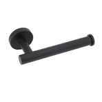 Matt Black Round Stainless Steel Toilet Paper Roll Tissue Holder Bathroom Wall