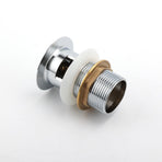 32mm Pop Up Push Brass Waste Plug Overflow Basin Sink Drain Chrome Kit Watermark