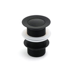 Matt Black Watermark 32mm Pop Up Push Brass Waste Plug No Overflow Basin Drain