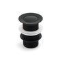 Matt Black Watermark 32mm Pop Up Push Brass Waste Plug No Overflow Basin Drain