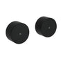 Matt Black Round 1/4 Turn Twin Shower Taps Hot Cold Wall Set Bath Vanity Mixer