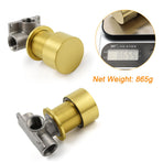 Brushed Gold Round Knob Turn Shower Hot Cold Mixer Tap Valve Ceramic Cartridge