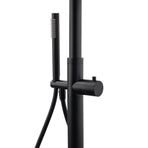 WELS Matte Black 316SUS Dual Shower Set Outdoor Bath System Rainfall 10" Head