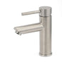 WELS Kitchen Laundry Round Basin Mixer Vanity Sink Faucet Tap Nickel Brushed Set