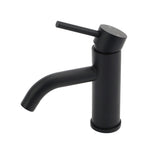 WELS Kitchen Laundry Round Standard Basin Mixer Vanity Sink Faucet Tap Black Set
