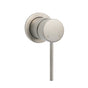 Brushed Nickel Bath Shower Mixer Hot Cold Water Tap Ceramic Cartridge Small Face