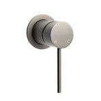Gun Metal Round Small Face Wall Shower Mixer Hot Cold Bath Tap Valve Cartridge