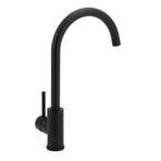 WELS Black Kitchen Sink Mixer Laundry Faucet Tapware 360° Swivel Gooseneck Spout