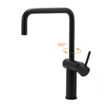 WELS Matt Black SUS Tall Kitchen Laundry 360º Swivel Sink Mixer Faucet Tap Spout