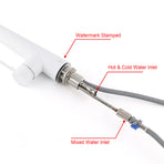 Matte White 2 Modes Spray Kitchen Mixer Pull Out Sink Tap Laundry Swivel Faucet