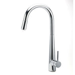 WELS Chrome Pull Out Kitchen Sink Tap Round Basin Mixer Faucet Flexible Spout