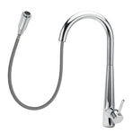 WELS Chrome Pull Out Kitchen Sink Tap Round Basin Mixer Faucet Flexible Spout