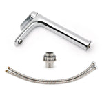 WELS Bathroom Chrome Round Tall Basin Mixer Vanity Faucet Laundry Counter Tap