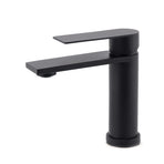 Matt Black Round Bathroom Basin Mixer Vanity Sink Faucet Spout Laundry Tap WELS