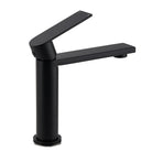 WELS Matt Black Square Short Basin Mixer Vanity Sink Faucet Laundry Spout Tap