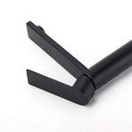 WELS Matt Black Square Short Basin Mixer Vanity Sink Faucet Laundry Spout Tap