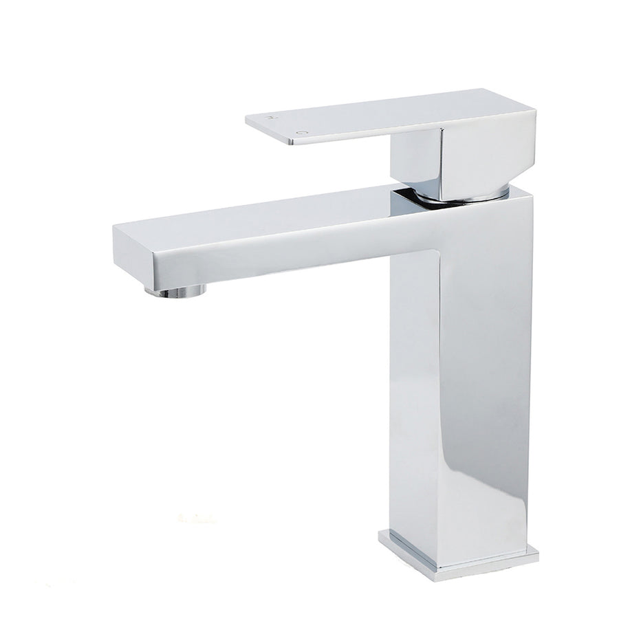 WEL Standard 6L/min Square Basin Vessel Mixer Faucet Tap Kitchen Laundry Chrome