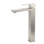 WELS Square Tall Basin Vessel Mixer Faucet Tap Kitchen Laundry Brushed Nickel
