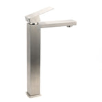 WELS Square Tall Basin Vessel Mixer Faucet Tap Kitchen Laundry Brushed Nickel