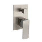AU Standard 1/2 Inch Shower Mixer Diverter Brushed Nickel Square 2 Way Switch