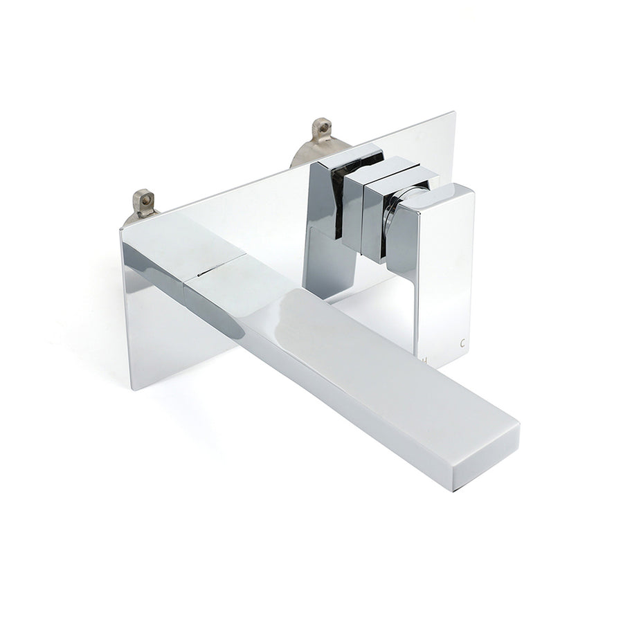 WELS 7.5L/min Basin Mixer Bathroom Vanity Brass Chrome Wall Mounted Spout Outlet
