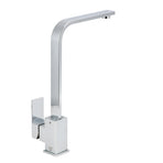 WELS Chrome Square Gooseneck Spout Swivel Laundry Sink Kitchen Mixer Faucet Tap